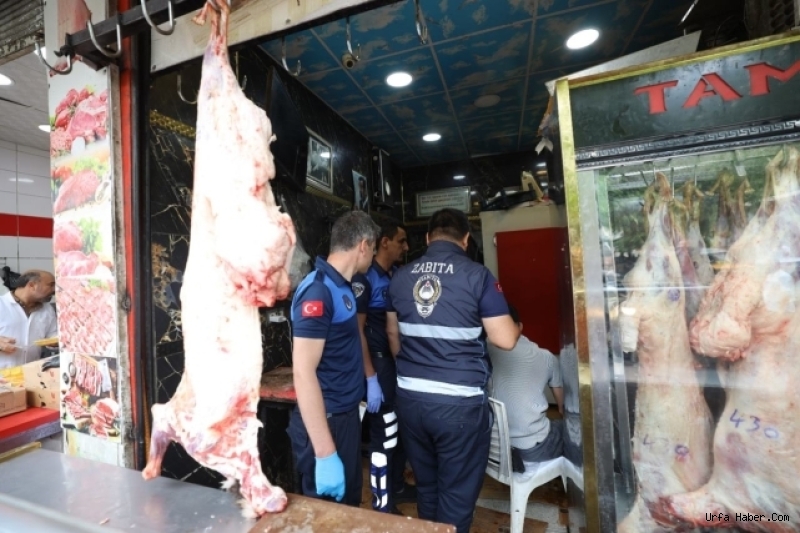 ŞANLIURFA BÜYÜKŞEHİR ZABITA’DAN KASAP VE KALDIRIM İŞGALİ DENETİMİ