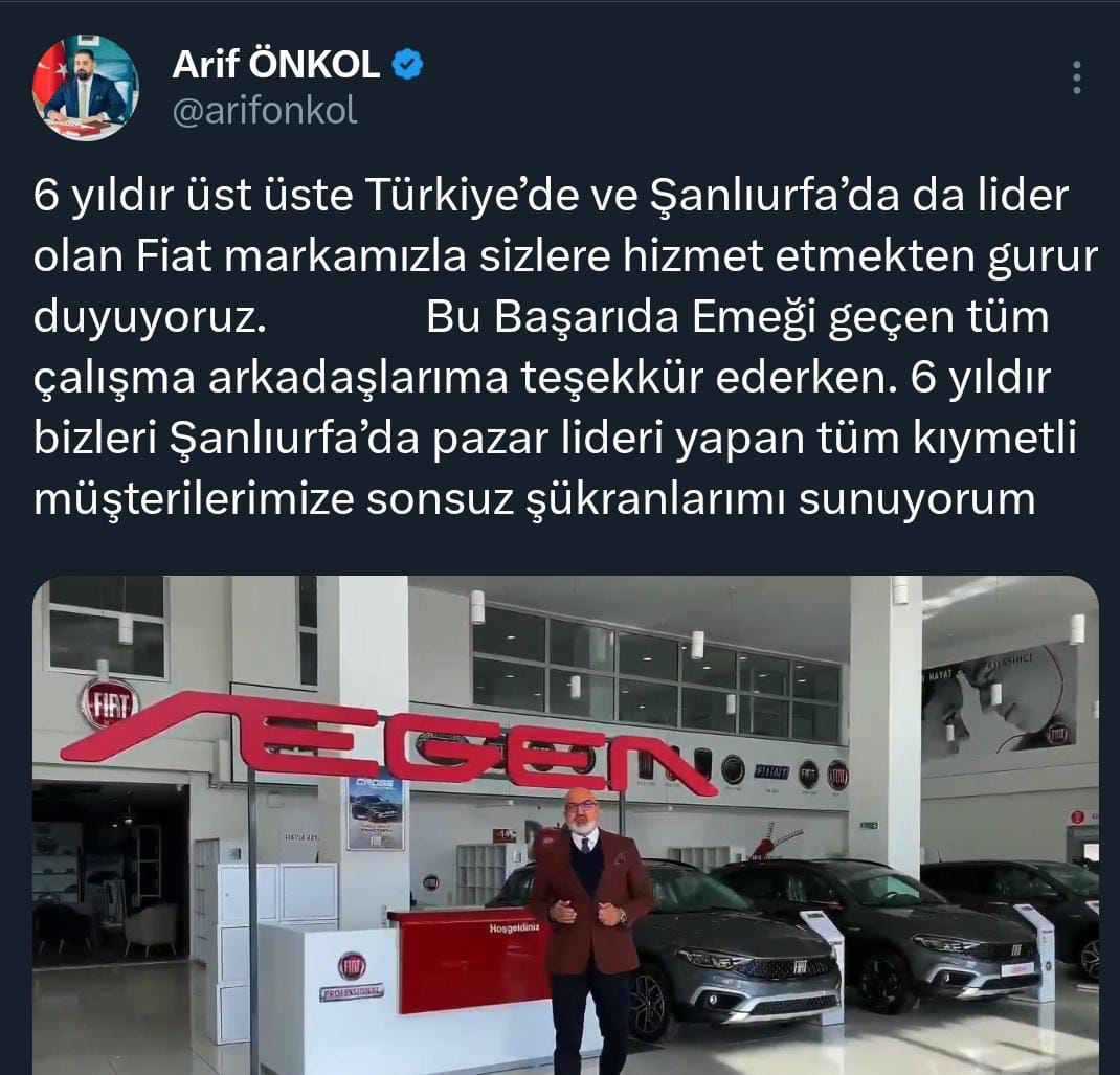 FİAT MARKASI, 6 YIL ÜST ÜSTE LİDERLİĞİNİ SÜRDÜRÜYOR!
