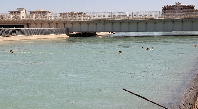 Şanlıurfa’da sulama kanalında gençlerin tehlikeli serinliği