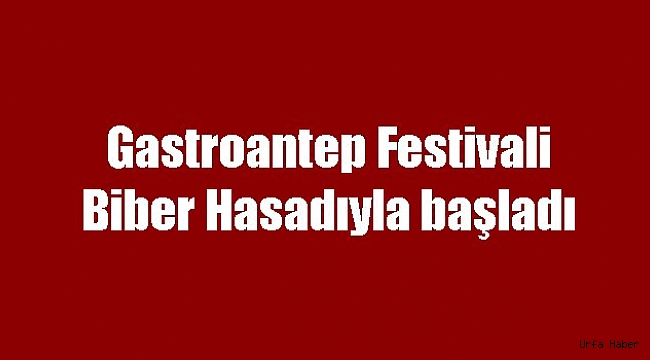 GastroAntep Festivali biber hasadıyla başladı