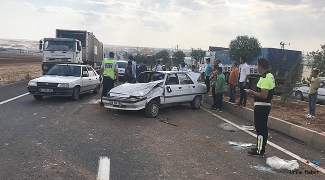 Urfa'da otomobil ağaca çaptı: 4 yaralı