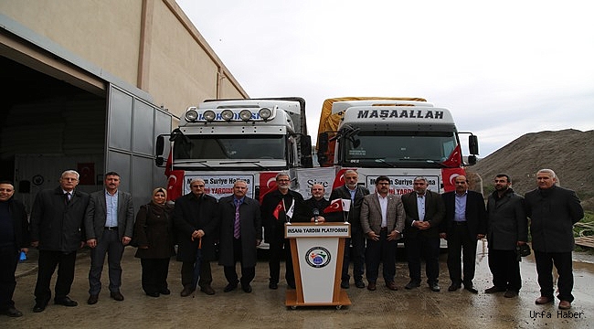 Şanlıurfa'dan İdlib'e insani yardım