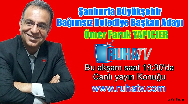 Yapıcıer Ruha TV'nin konuğu oluyor
