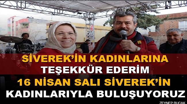 Zeynep Bucak Siverek'in kadınlarıyla buluşuyor