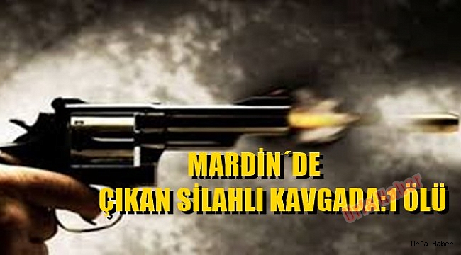 Mardin'de silahlı kavga: 1 ölü