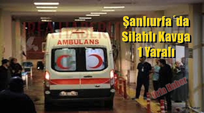 Şanlıurfa'da silahlı kavga: 1 yaralı