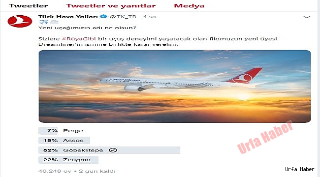 Vali Erin: THY’nin Yeni Uçağının İsmi İçin Oy İstedi