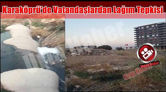 Karaköprü'de Vatandaşlardan Lağım Tepkisi