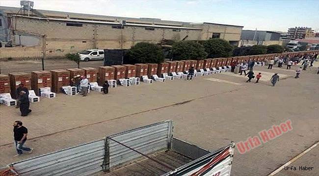 Urfa'da Suriyelilere Buzdolabı Vantilatör Yardımı