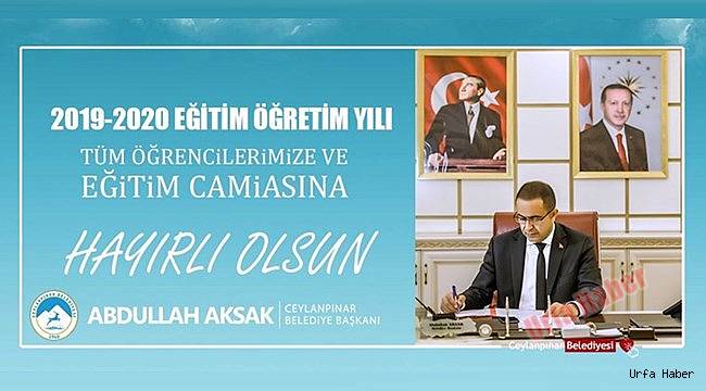 Başkan Aksak'tan yeni eğitim yılı mesajı