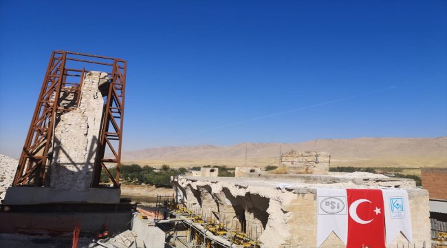 Hasankeyf'teki son eserin taşınmasına başlandı