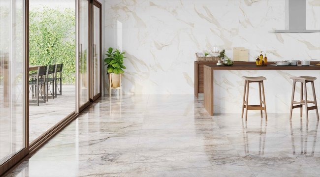 Seramiksan'dan Gold Calacatta serisi