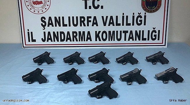 11 adet ruhsatsız tabanca ele geçirildi: 1 tutuklu