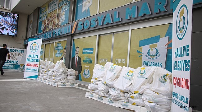 Haliliye’den Esnafa Gıda Desteği