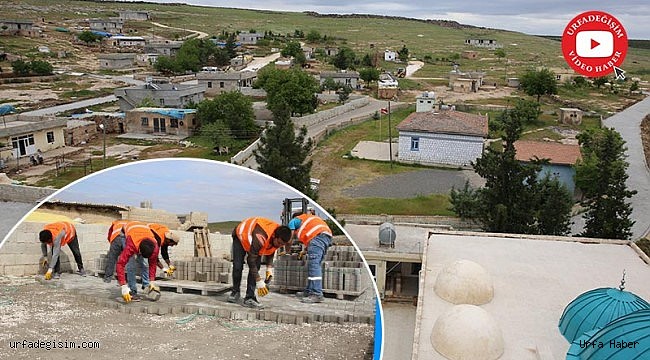 Kırsalda yollar parke taşıyla döşeniyor