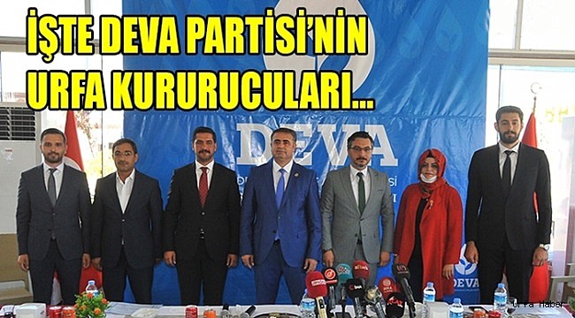 DEVA Partisi Urfa İl kurucularına belgeleri verildi