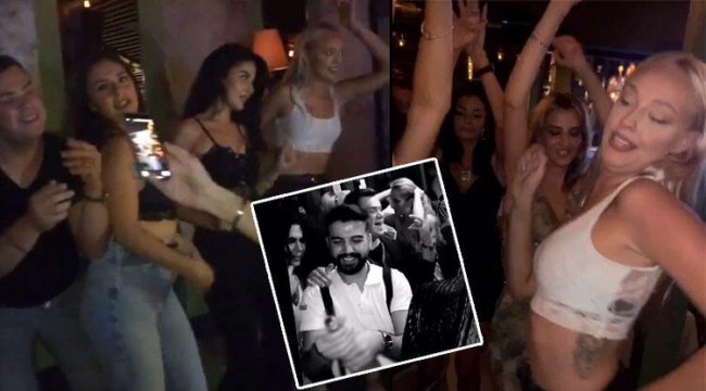 Ünlü mekandaki partide skandal görüntüler! Aralarında
