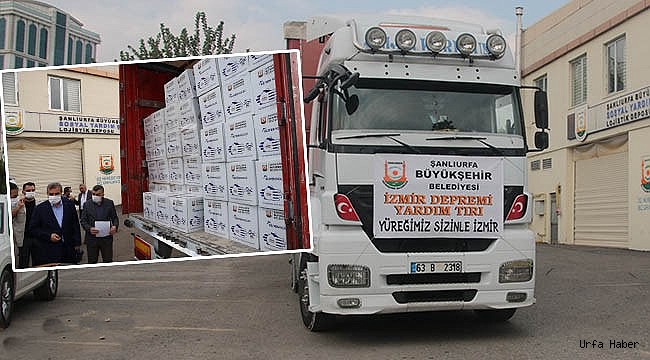 Büyükşehir’den depremzedelere yardım malzemesi