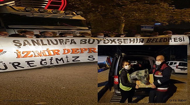Büyükşehirin Yardım kolileri depremzedelere ulaştı