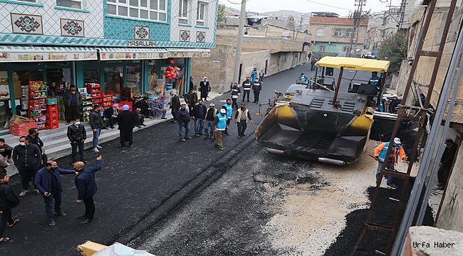 Eyyübiye Belediyesi Asfalt Serimine  Durmadan Devam ediyor