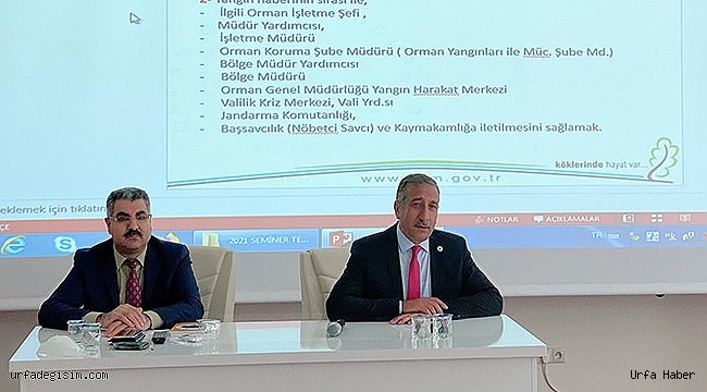 Şanlıurfa Orman Müdürlüğünde eğitimler devam ediyor