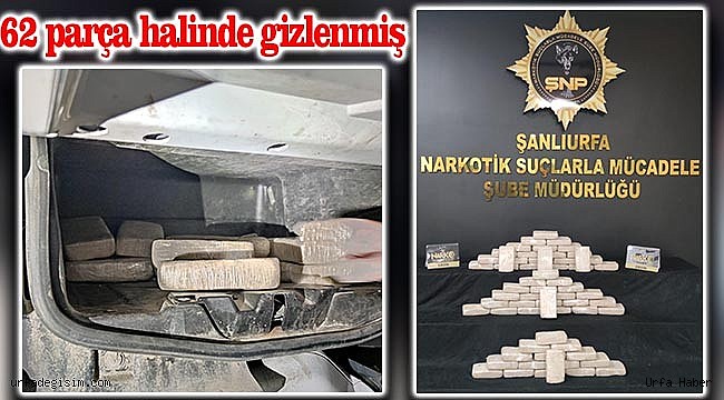 Şanlıurfa'da durdurulan TIR'da 32 kilo eroin yakalandı!