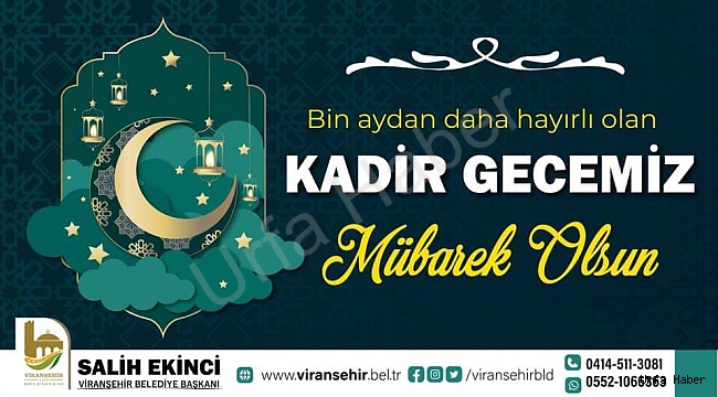 Başkan Ekinci'den Kadir Gecesi Mesajı
