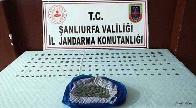 Urfa'da 547 adet tarihi sikke ele geçirildi