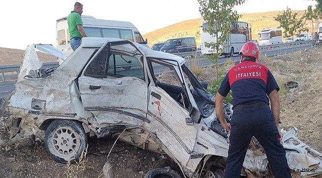 Minibüs ile otomobil çarpıştı: 2 yaralı
