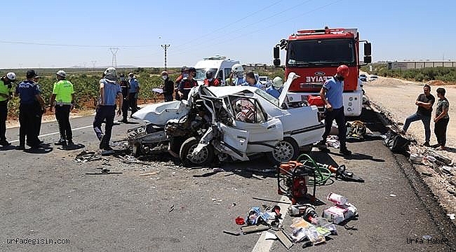 Gaziantep-Şanlıurfa kara yolunda feci kaza