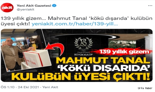 Akit Baltayı Taşa Vurdu! Kulüp'ten AKP ve MHP'liler Çıktı!