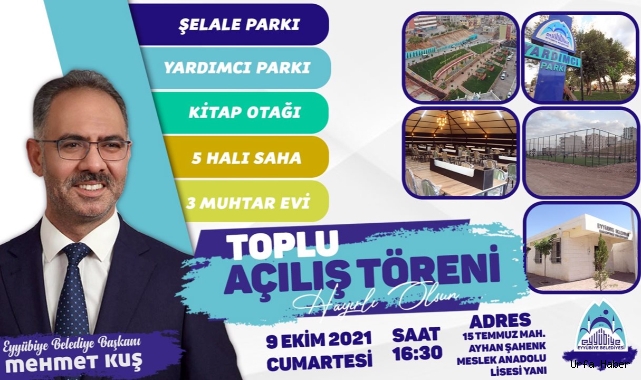 Eyyübiye Belediyesinden Bir Toplu Açılış Töreni Daha