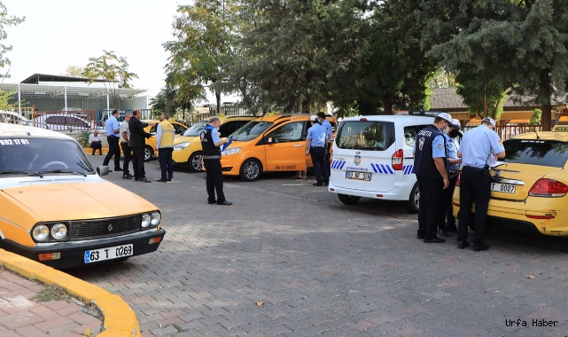 Şanlıurfa’da Ticari Taksiler Denetlendi