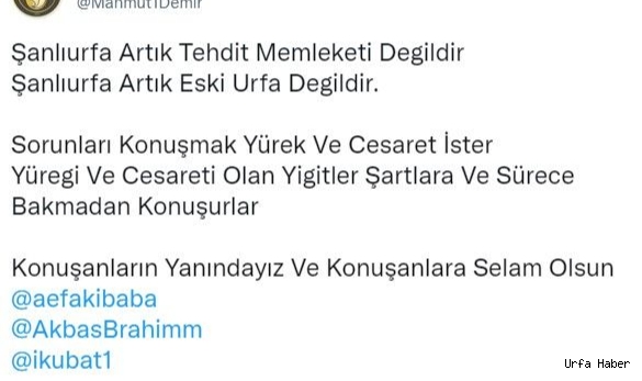 Başkan Mahmut Demir'den Fakıbaba'ya destek mesajı