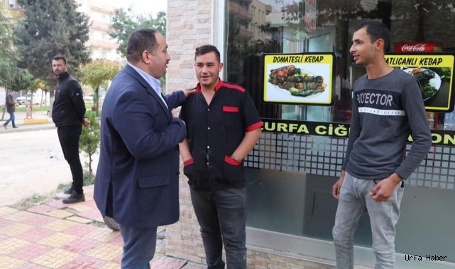 Ekinci, esnaf ile bir araya geldi