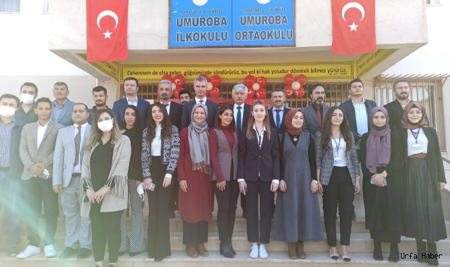Eyyübiye'deki okulda kütüphane açılışı yapıldı