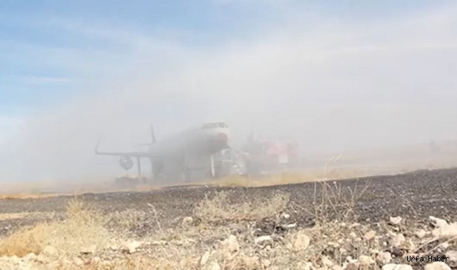 Filmleri aratmadı... Şanlıurfa'da uçak düşerse ne yapılacak?