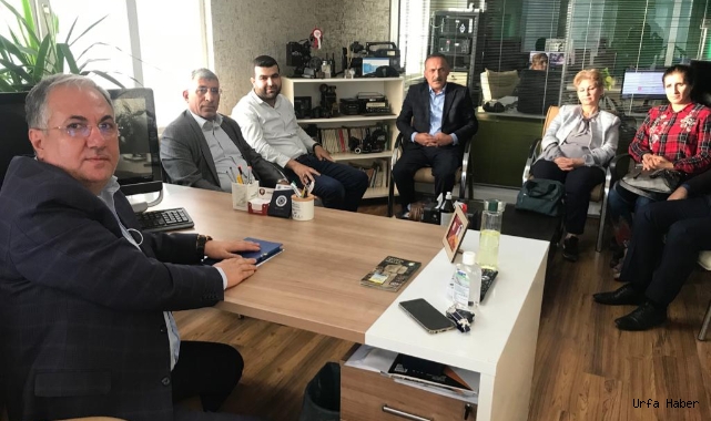 Gelecek Partisinden Urfa Haber ve Ruha TV'ye ziyaret