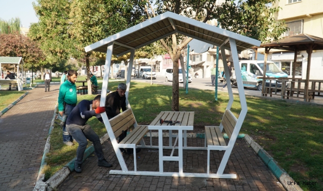 Haliliye’de parkların çehresi değişiyor