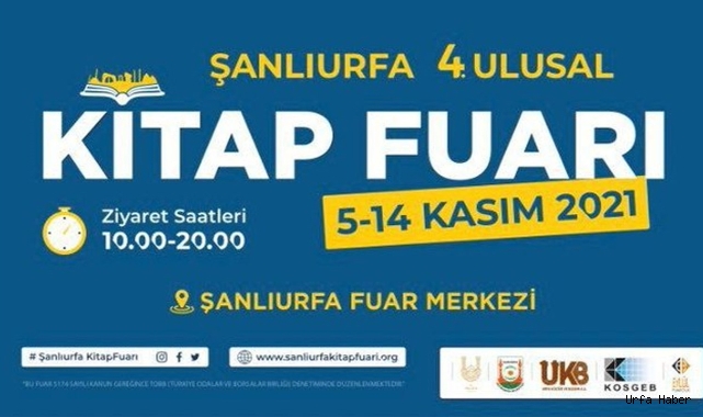 Şanlıurfa 4 Ulusal Kitap Fuar Kapılarını Açıyor