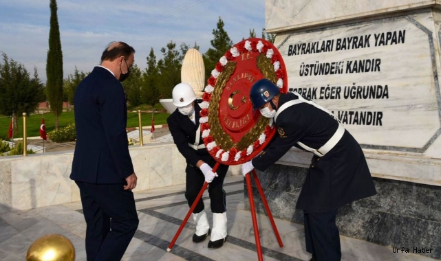 Urfa’da  Atatürk için anma töreni düzenlendi