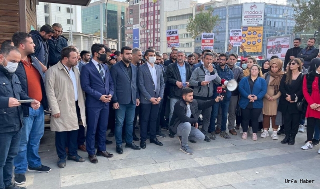 Urfa’da  İşçiler bir kez daha seslerini duyurmaya çalıştı