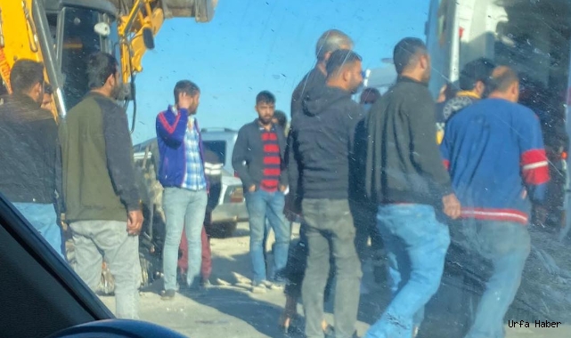Urfa'da motosiklet devrildi