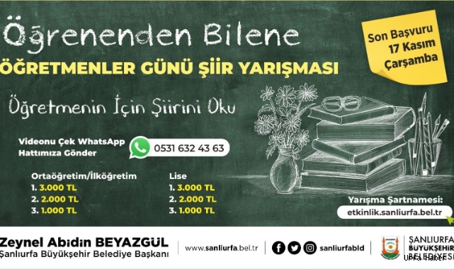  Urfa'da ödüllü  video şiir yarışması