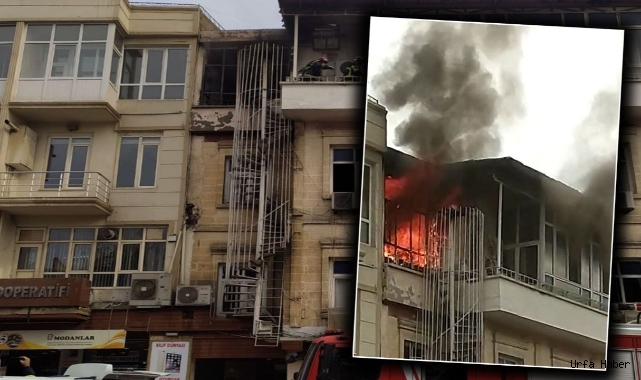 Urfa'da otel yangını