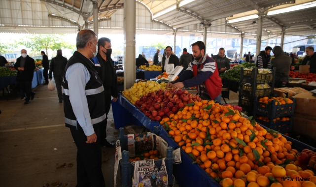 Haliliye’de pazar yerleri denetlendi