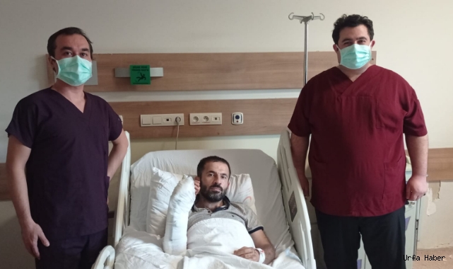 İş kazasında kopan el Urfa’da yerine dikildi