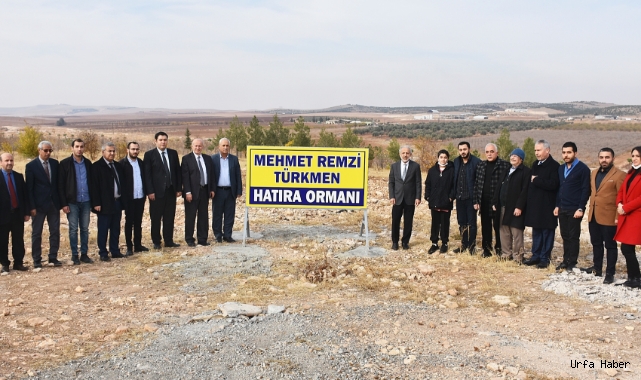Remzi Türkmen anısına hatıra ormanı oluşturuldu