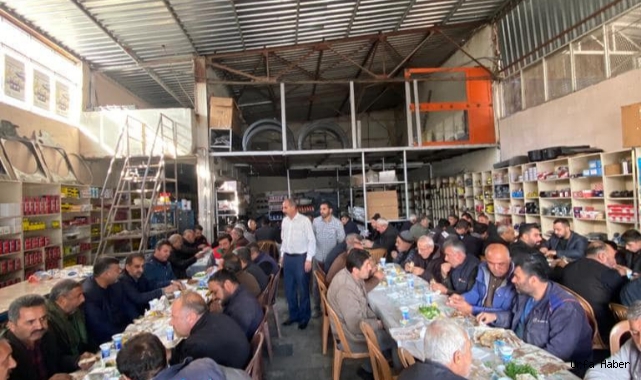  TÜMKİAD Şanlıurfa İl Başkanı Ali Soydaş,  esnafla buluştu