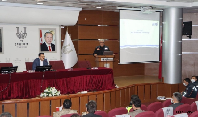 Urfa'da kış tedbirleri  genelgesi kapsamında toplantı yapıldı